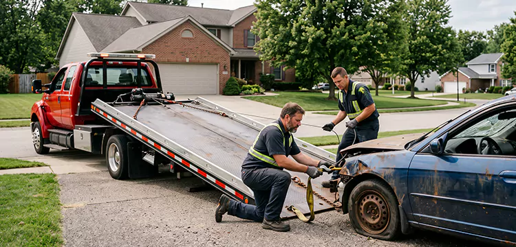 Wrecked Car Towing in Chicago